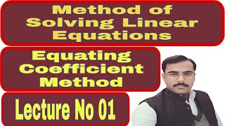 Equating Coefficient Method by Asad Ullah [upl. by Thomson]