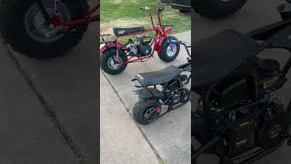 Mini bikes Coleman ct200u monster moto mm80👍🏻🤪🔥😱 [upl. by Yelrebma]