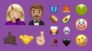 Every New Emoji in iOS 102 December 2016 Update [upl. by Margarette815]