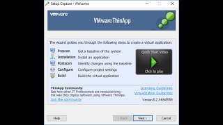 How to Create a Portable Application with VMware Thinapp Enterprise [upl. by Angela229]