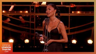 Nicole Scherzinger wins Best Actress in a Musical for Sunset Boulevard  Olivier Awards 2024 [upl. by Aihsyt]