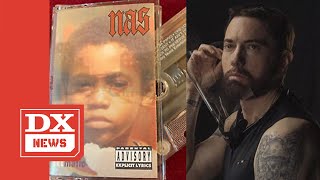 Eminem Says He Dropped 600 On Unopened Nas Illmatic Cassette Tape [upl. by Alyakem]