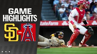 Padres vs Angels Game Highlights 6424  MLB Highlights [upl. by Laubin921]