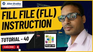 Allen Bradley PLC Training 40  Fill File FLL Instruction in Allen Bradley RSLogix500 [upl. by Keverian]
