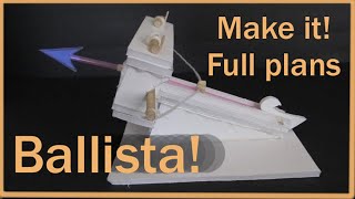 Make a miniature ballista  siege engine [upl. by Ultima]