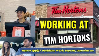 How to Apply For Part Time Job at Tim Hortons  PayWorkInterviewPositions etc [upl. by Simonetta820]