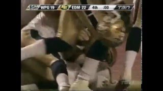 Miracle Catch by Milt Stegall  Winnipeg Blue Bombers [upl. by Enomyar54]