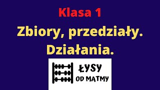 zbiory i przedziały Działania na zbiorach i przedziałach [upl. by Rehtnug778]