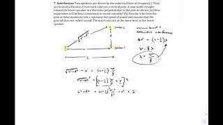 Sound Wave Interference Problem [upl. by Akirehs]