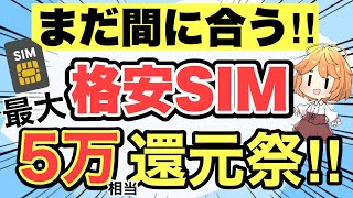 【格安SIM】急いで‼️最大５万相当の還元祭開催中‼️【iPhoneMNP新規キャンペーンおすすめ楽天モバイル】 [upl. by Egas]