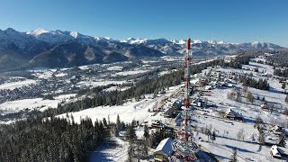 Zakopane  Gubałówka i Tatry z drona 15022021 [upl. by Mixam]