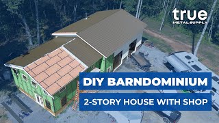 DIY Post Frame Barndominium Tour [upl. by Airretnahs190]