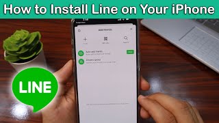 How to Install LINE on Your iPhone Step by Step [upl. by Algy]