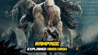 Rampage 2018 Movie Explained In Hindi  Netflix Video Rampage हिंदी  उर्दू [upl. by Grethel]