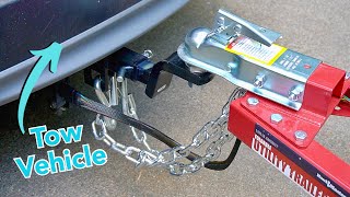 How to Attach Utility Trailer to Car [upl. by Leda]