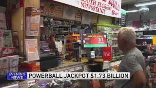 Second biggest lottery prize ever is up for grabs in Powerball drawing [upl. by Euhc]