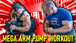 quotMEGAquot Arm Pump Workout Add Inches to Your Biceps amp Triceps [upl. by Alyl681]