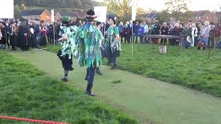 Glastonbury border Morris  Samhain 2024  Performance 2  Avalon stone [upl. by Ariay]