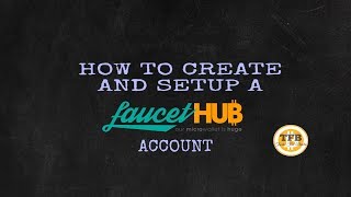 TFB  How To Create amp Setup A FaucetHub Account  Setting Up Wallet Address  Tricks For Bucks [upl. by Teplitz]