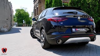 Alfa Romeo Stelvio Veloce z wydechem REMUS Racing catback [upl. by Piscatelli]