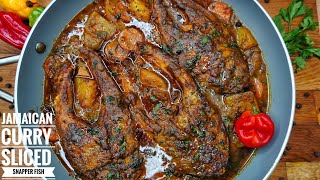 THE BEST JAMAICAN CURRY SLICED SNAPPER FISH [upl. by Trevorr]