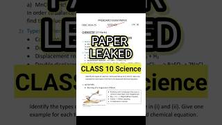 Class 10 Science Paper Leaked Preboard Exam  Science Class 10 Paper Preboard paper Leaked  Exphub [upl. by Dionysus953]