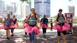 Kanga4Dignity  Kangatraining Brisbane Flashmob 2017 [upl. by Lucian]