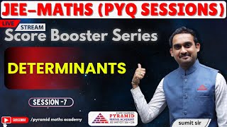 Determinants JEE PYQs Score booster SeriesPyramidMathsAcademy [upl. by Volotta725]