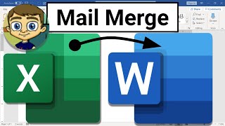 Mail Merge from Excel to Microsoft Word [upl. by Anitnegra]