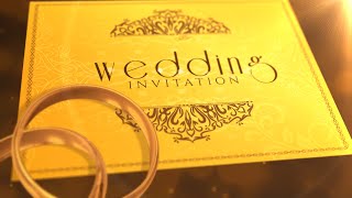 Beautiful Wedding Invitation video  Save the Date  AR Rahman BG Music  Luxury  Inspire Studio [upl. by Anaujait993]