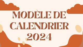 Modèle de calendrier 2024 JLC AGENCIA DE VIAGENS [upl. by Anahsal]