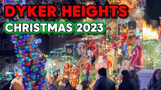 Dyker Heights  Christmas 2023 [upl. by Nnayelhsa]