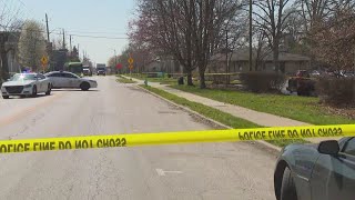 IMPD investigating shooting near Garfield Park Library [upl. by Yrogiarc]