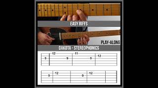 Easy Guitar Riffs  Dakota  Stereophonics [upl. by Hullda]