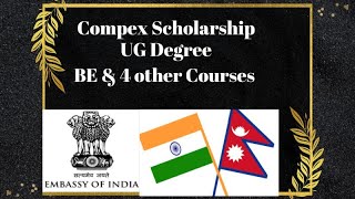 Compex Scholarship offered by Indian Embassy Details  Slots  Facilities Stipend [upl. by Sylvie]