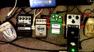 Parallel CleanOverdive on Guitar  Valvetone TS9 BB2 Bass Grunge Danelectro TOD amp Drive [upl. by Marlyn]