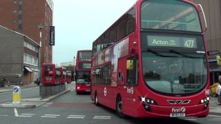 HD First London Double Deckers on Routes 427 amp U4 leave Uxbridge Bus Station [upl. by Antonin254]