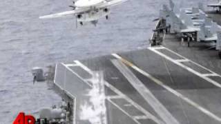 Navy Plane Crashes in Arabian Sea 1 Missing [upl. by Cozza]