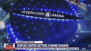 Staples Center name change LA fans react to Cryptocom arena [upl. by Harmonia]