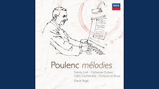 Poulenc Calligrammes  Sept Mélodies sur des poèmes de Guillaume Apollinaire 4 Il pleut [upl. by Ecirehc]