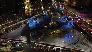 Ottawa Drone view of honking cars tonight at the National War Memorial 1282022 [upl. by Winton]