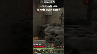 I found 5 deepslate coal while getting torches minecraftshorts minecraftsurvival [upl. by Nyrac]