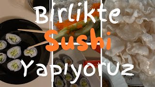 SUSHI VE KARİDES CİPSİ YAPIMI I SAĞLIKLI BESLENME  4 [upl. by Adirem]