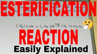 Esterification reactionWhat is esterification reactionEsterification explainedEsterification [upl. by Ellerret]