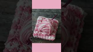 Make This Easy Stitch Even Moss Stitch Crochet Pattern Beginner Dishcloth crochet crochetpatterns [upl. by Bonnice299]