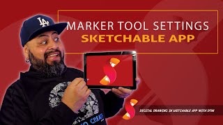 Digital Drawing in Sketchable with DTM Marker Tool [upl. by Hteazile]