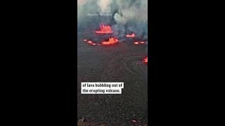 Amazing footage Hawaiis Kilauea volcano erupts [upl. by Aylatan312]