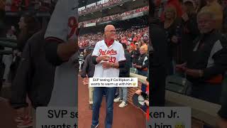 SVP was trying to get Orioles legend Cal Ripken Jr involved 😂 [upl. by Annaiek]