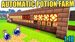 AUTOMATIC POTION FARM IN MINECRAFT  MCPE  JAVA  BEDROCK  118  HINDI WHILAKGAMING [upl. by Aramoy]