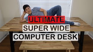 The Ultra Wide Computer Desk from IKEA  Skogsta Review [upl. by Bartolemo]